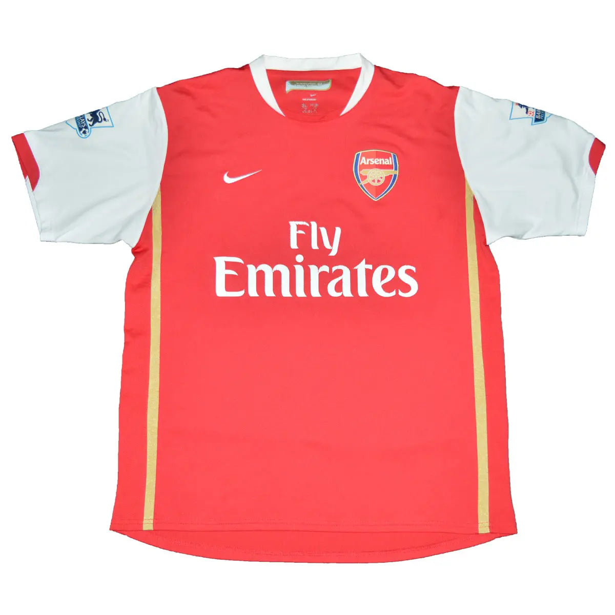 Maillot de foot rétro/vintage authentique blanc et rouge nike Arsenal domicile 2007-2008 Gallas