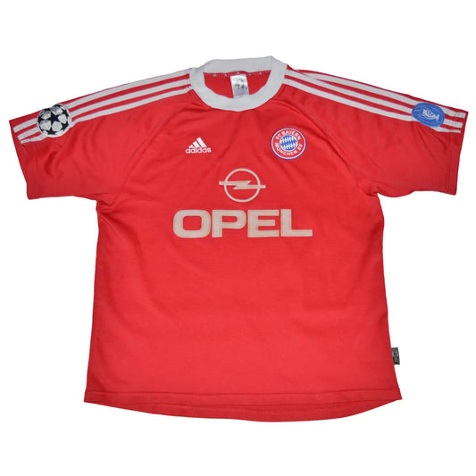 Maillot de foot rétro/vintage authentique rouge domicile adidas Bayern Munich 2000-2001