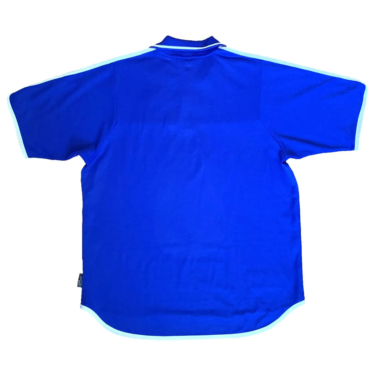 maillot de football retro/vintage domicile equipe de france 2000 bleu de dos