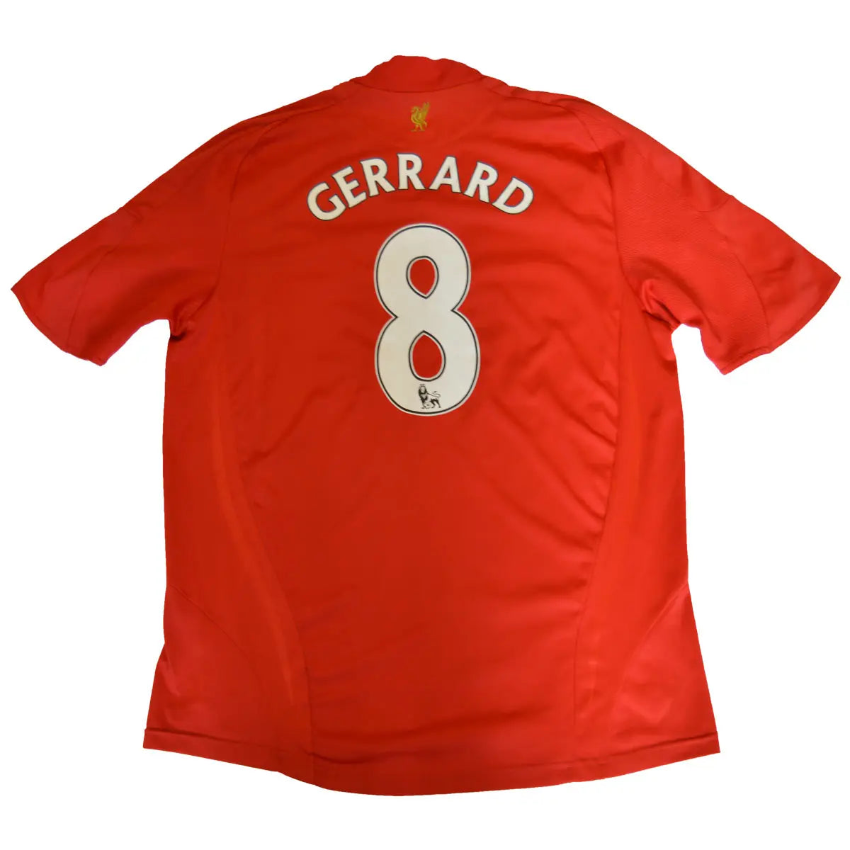 Maillot de foot rétro/vintage authentique rouge domicile adidas Liverpool 2008-2009 Gerrard flocage