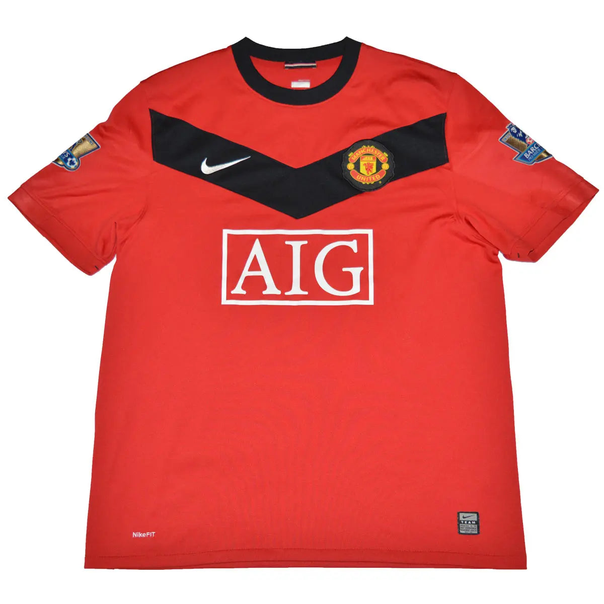 Maillot de foot rétro/vintage authentique rouge domicile nike Manchester United 2009-2010 Owen