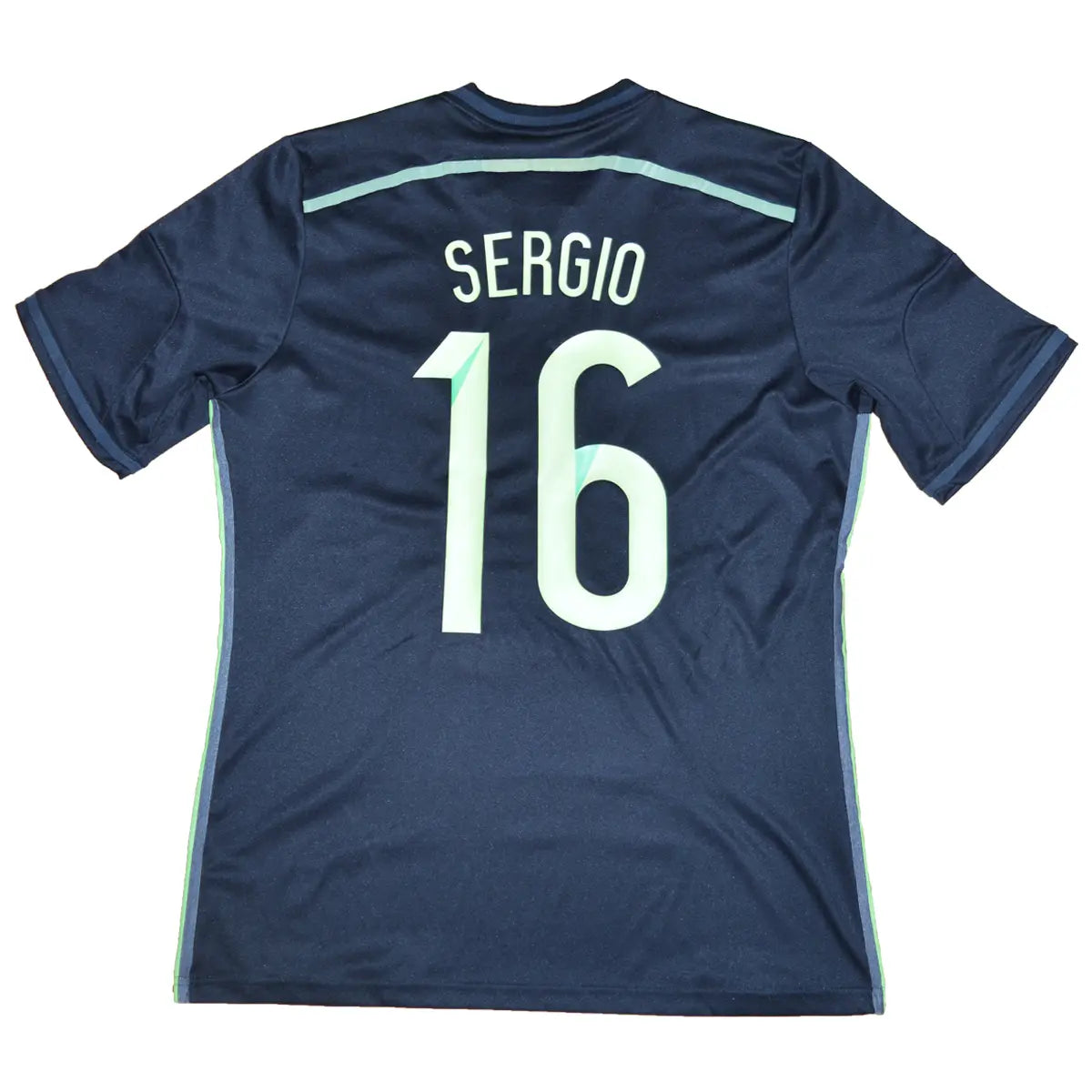 MAILLOT FOOTBALL VINTAGE Espagne extérieur #99 XILLOG saison 2013-2014 EUR 16,80 - FR MAILLOT FOOTBALL VINTAGE Espagne extérieur #99 XILLOG saison 2013-2014 EUR 16,80 - FR