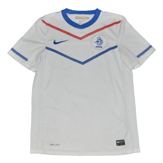 Maillot de foot rétro/vintage authentique bleu et blanc extérieur nike Pays-Bas 2010-2011