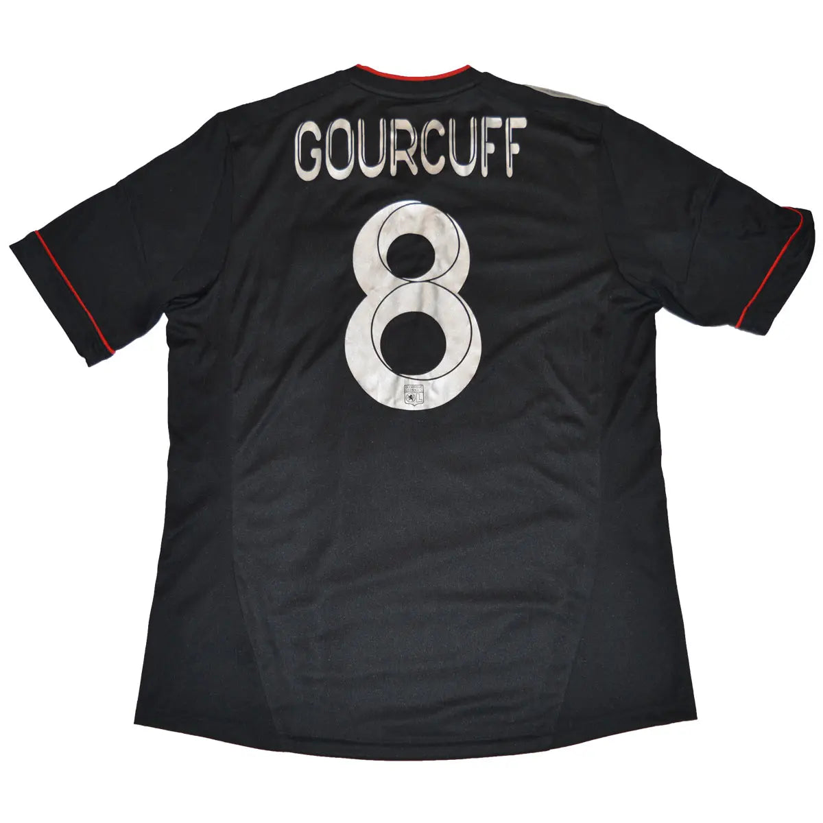 Maillot de foot rétro/vintage authentique noir third adidas OL 2012-2013 Gourcuff flocage